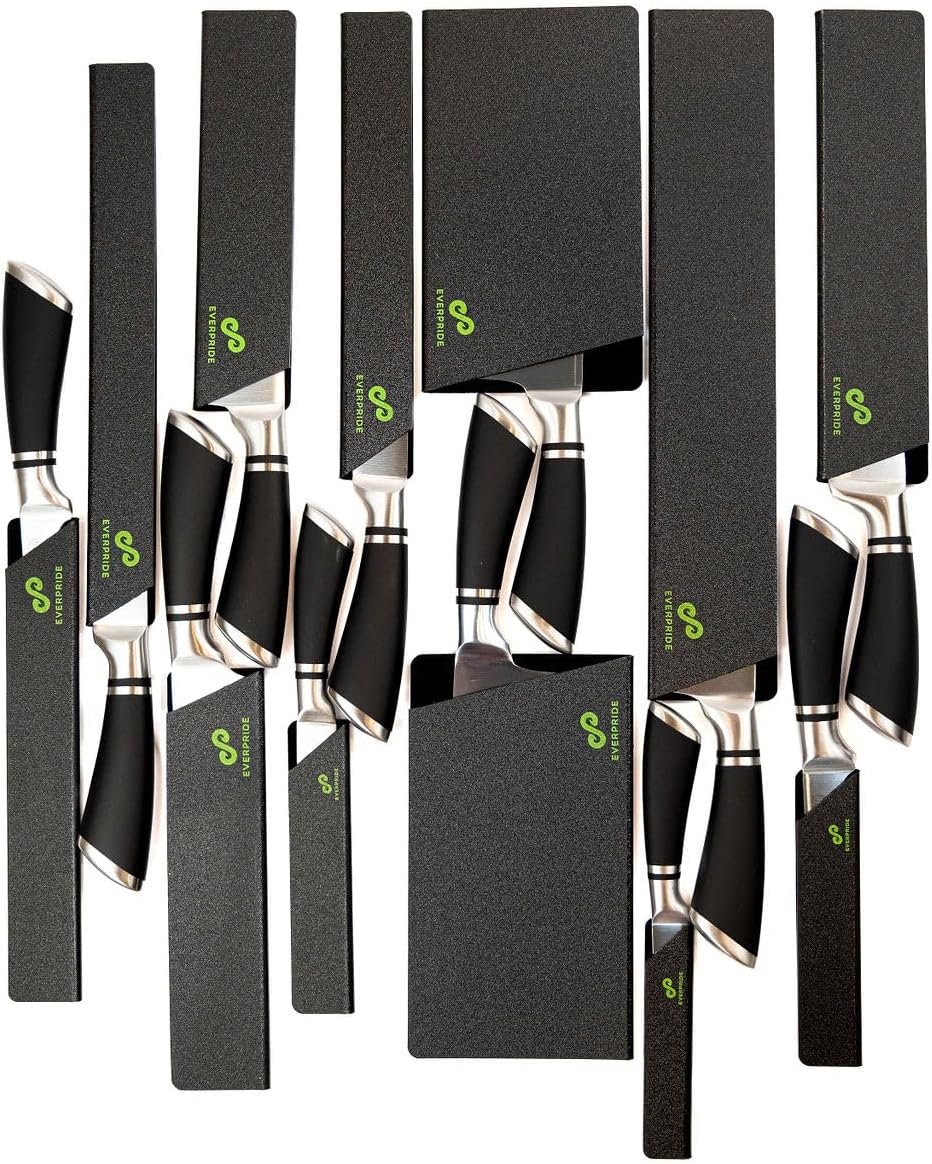 EVERPRIDE 12-Piece Knife Guard Set, Universal Blade Cover Knife Sheaths for Chef and Kitchen Knives Durable Knife Edge Guards Include Multiple Sizes to Protect Your Full Set of Knives EVERPRIDE 12-Piece Knife Guard Set, Universal Blade Cover Knife Sheaths for Chef and Kitchen Knives Durable Knife Edge Guards Include Multiple Sizes to Protect Your Full Set of Knives