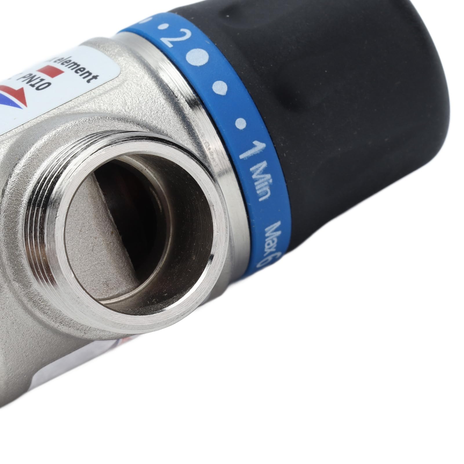 Valvola miscelatrice termostatica Mavaol G3/4 pollici, controllo automatico della temperatura, prevenzione ustioni, flusso elevato, ottone e ABS