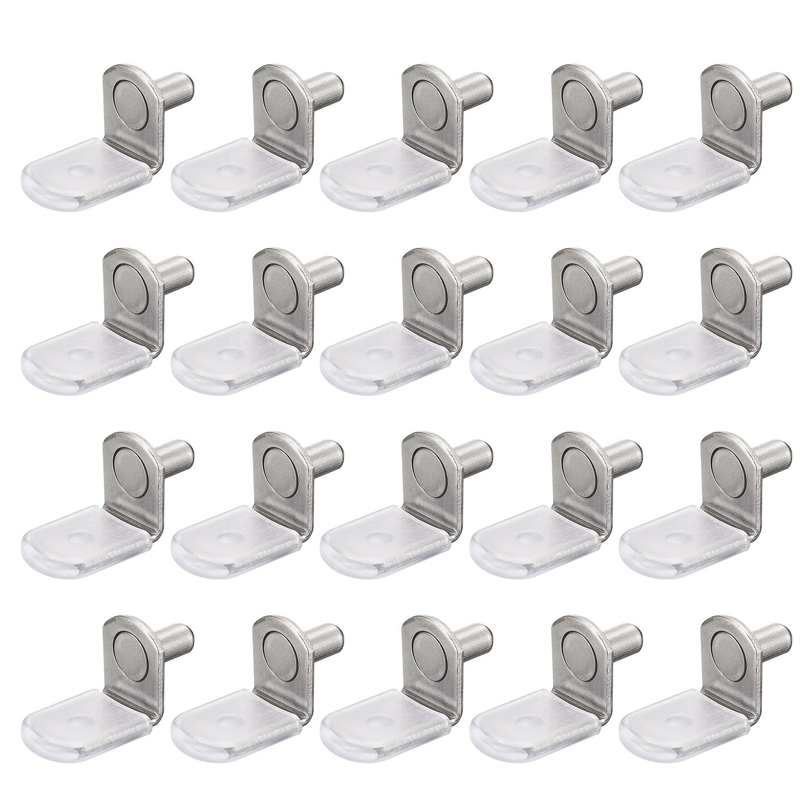 uxcell Shelf Support Pegs, 25pcs 5mm(1/5") L-Shaped Support Bracket Pegs Shelf Pin with Rubber Sleeve for Furniture Shelves Supplies, Bronze Tone — Amazon image 12