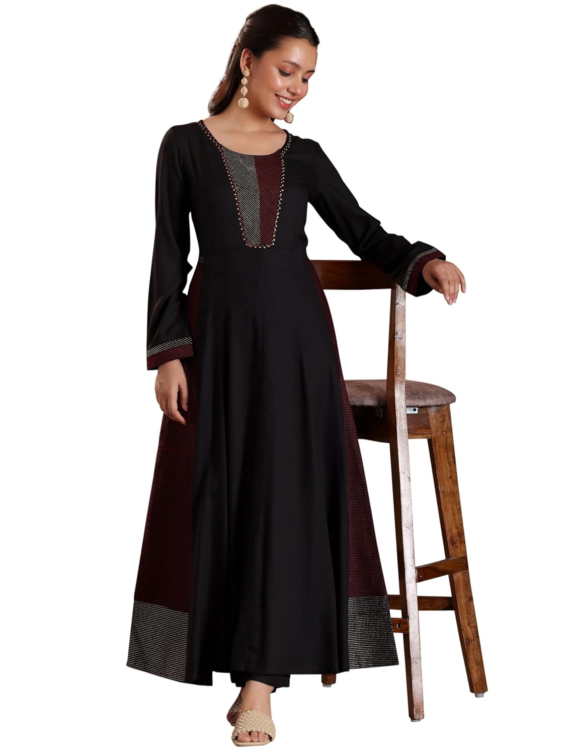 Libas Woven Design Rayon A-Line Kurta With Trouser - Review, Price and Buying Guide