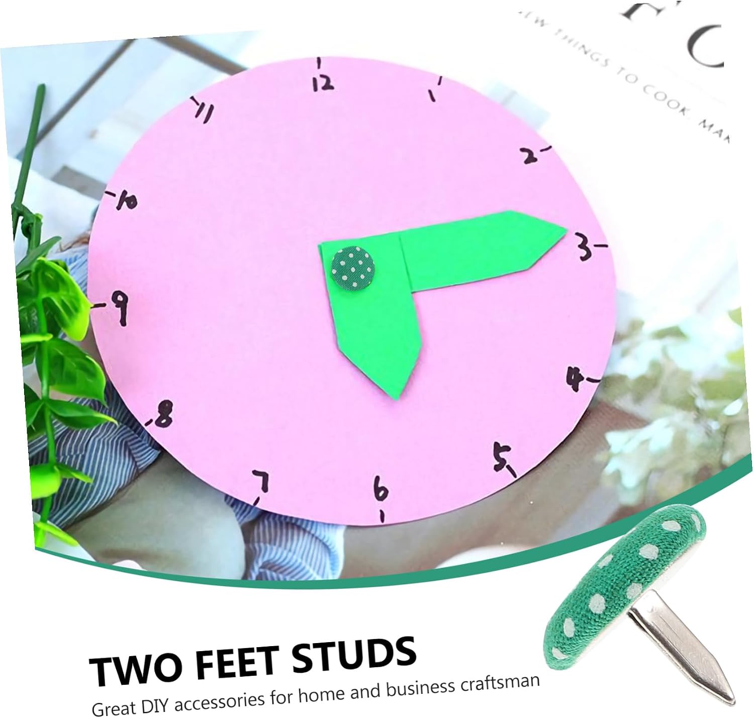PRETYZOOM 50pcs Two-Legged Nails for DIY Crafts Colorful Bag of Rivets for Boys and Projects Small Decorative Accessories for Scrapbooking and Model Making