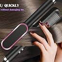 GUDDIES 3-in-1 Ceramic Hair Straightening Brush for Women | 5 Heat Settings | 30 Sec Fast Heating | Anti-Scald Electric Straightener Comb | Ionic Hair Styler for Smooth & Frizz-Free Hair gallery image
