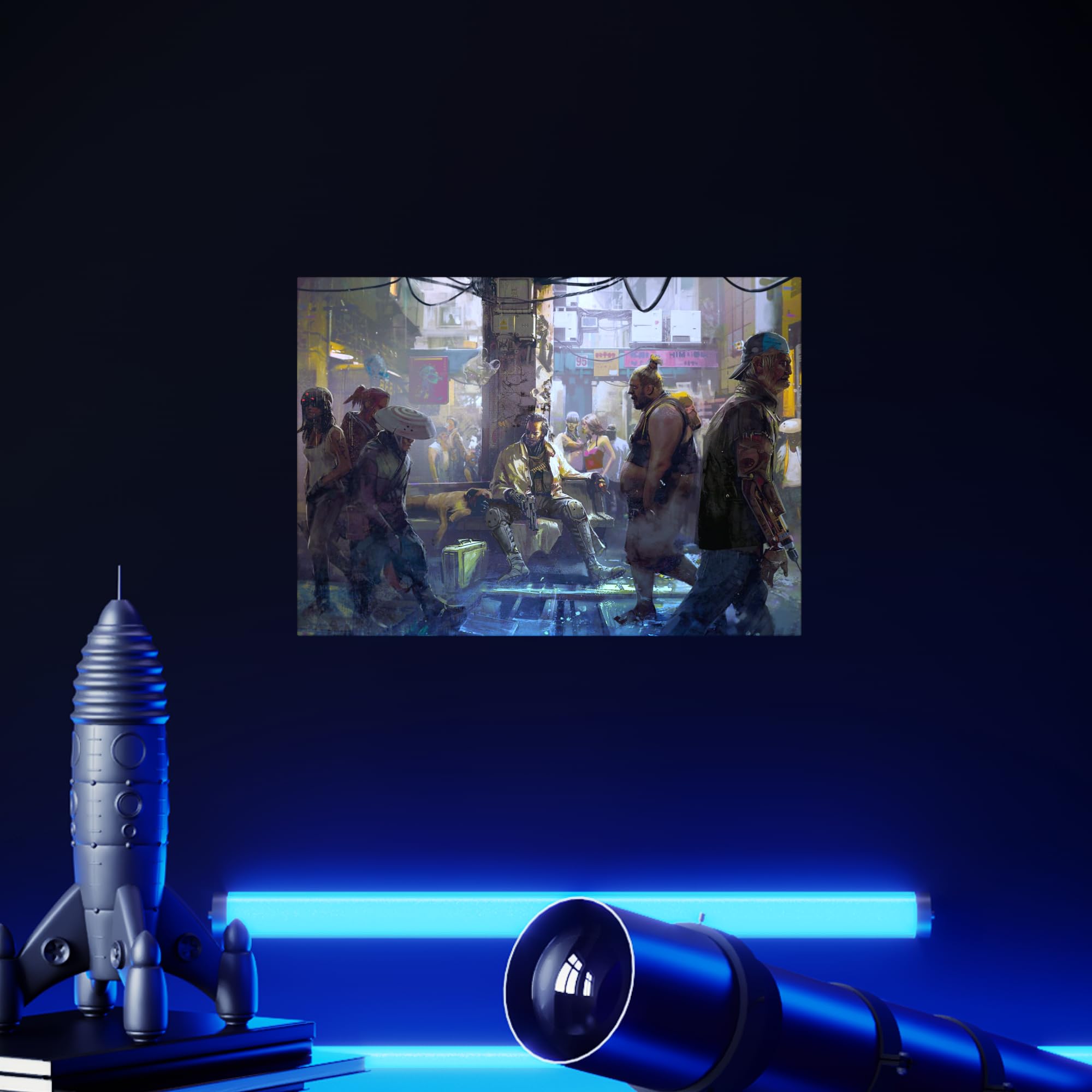 Displate Officiel Cyberpunk 2077 Métallique Fixation Magnétique Licence Officielle Image Affiche de Haute Qualité Trauma Team Platinum hauteur 67,5 cm largeur 48 cm Displate Officiel Cyberpunk 2077 Métallique Fixation Magnétique Licence Officielle Image Affiche de Haute Qualité Trauma Team Platinum hauteur 67,5 cm largeur 48 cm