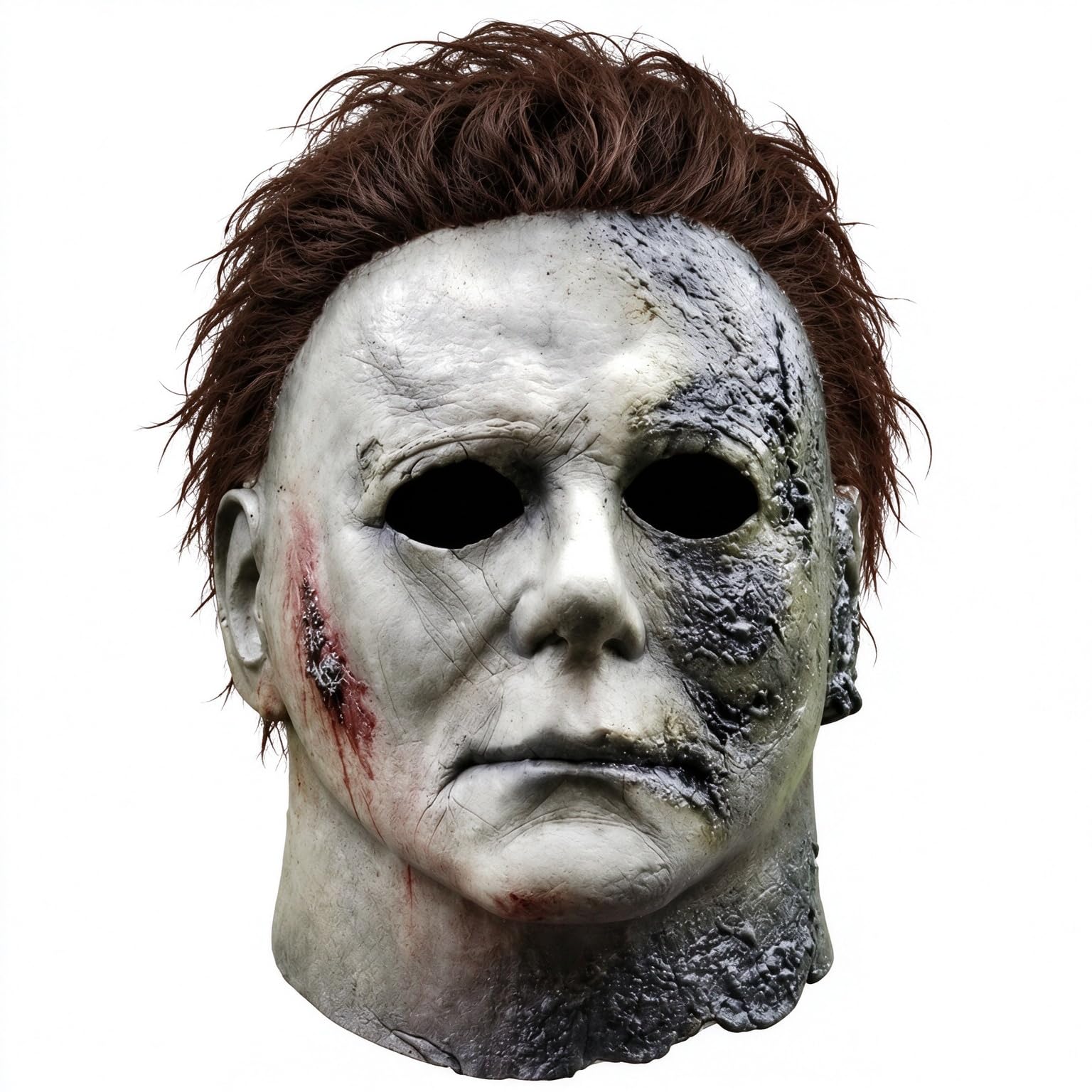 Pawirose Michael Myers Mask,Halloween Horror Masquerade Mask for Men Adullts,Horror Movie Michael MyersCostume Accessory for Cosplay (green)
