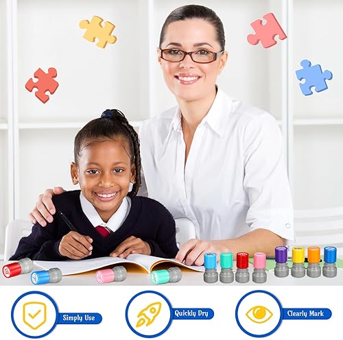 Miniatura 6 de 16 sellos de español para profesores, autoentintados para profesores, regalos para profesores, sellos de calificación de motivación para escuela,