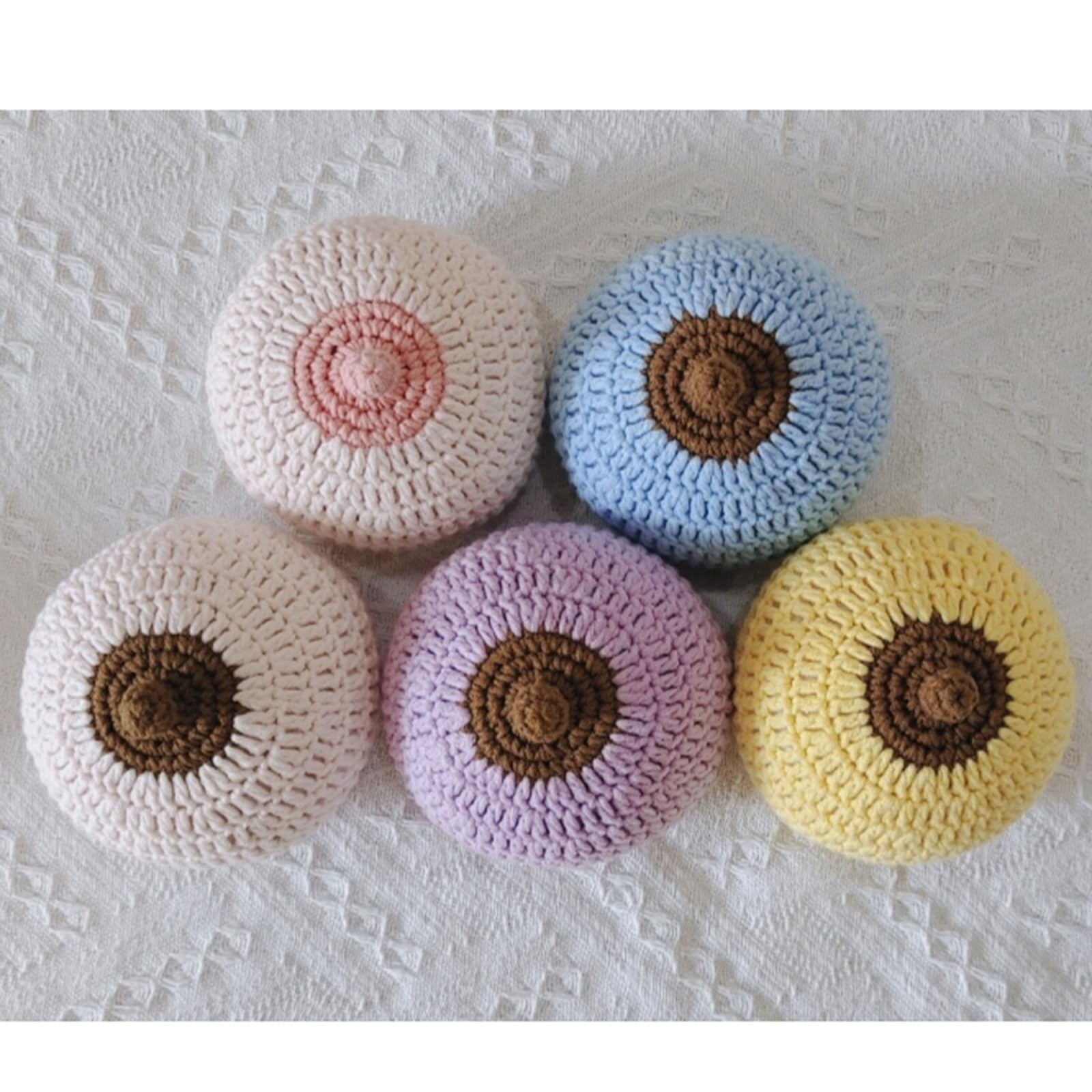 Modèle de Sein tricoté de Simulation - Modèle d'allaitement Biologique au Crochet - Modèle de Sein de Simulation Artificielle pour consultante en Lactation