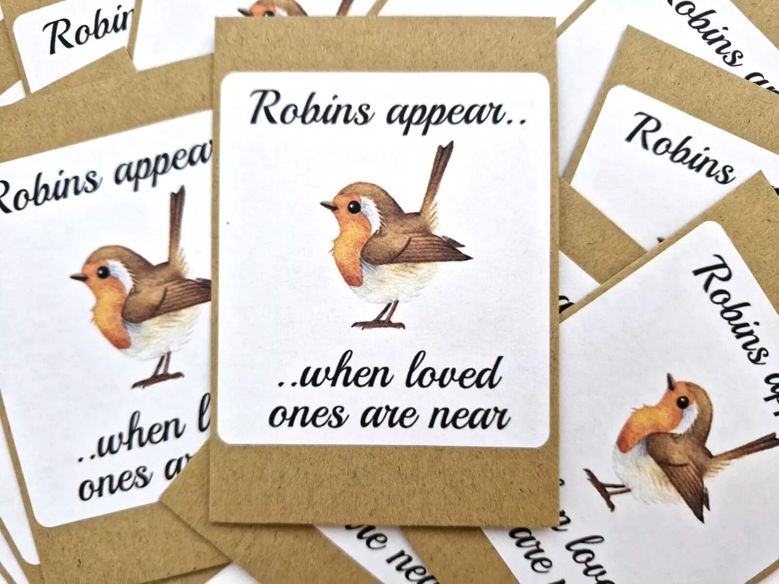 Funeral Favours Robins Appear Forget Me Not Seeds Remembrance Packs (60)