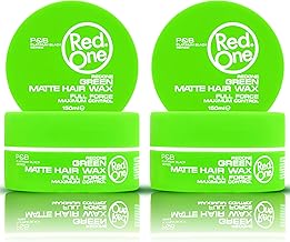 RedOne Matte Green Hair Wax 150ml | Ultra Grip | Hair Wax for Men and Women | Coconut Scent | Maximum Control - 2 Count