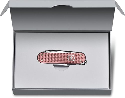 Vista 65 de Victorinox Classic SD Precious Alox Swiss Army Cuchillo compacto de 5 funciones de fabricación suiza con hoja pequeña, destornillador y llavero