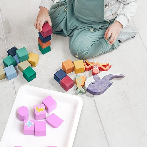 Vista 5 de Bandejas de arte de plástico, 5 piezas apilables para actividades y manualidades, bandeja de joyería para proyectos de bricolaje, pintura, cuentas