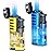 Zoocura Torch Lighter 2 Pack Triple Jet Flame Butane Torch Lighters Refillable Butane Gas Lighters Windproof Adjustable 3 Flame Lighter for Christmas (Without Gas)