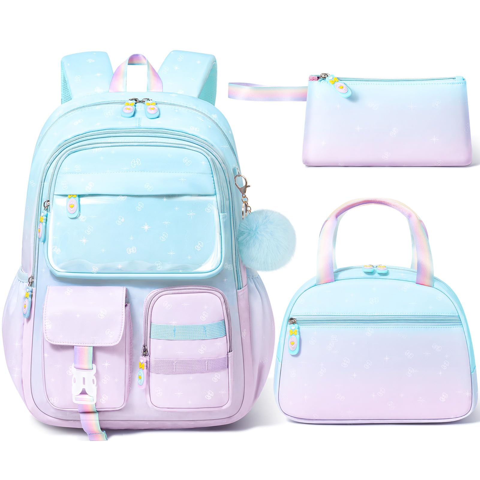 Fimibuke Backpacks for Girls Gradient Set