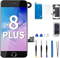 Vista 1 de Para iPhone 8 Plus Reemplazo de pantalla Botón de inicio Negro 5.5 "3D Touch LCD Digitalizador Pantalla Auricular Montaje Completo Cámara Frontal