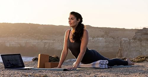 Miniatura 6 de Everyday Yoga Bloque de yoga de madera de corcho de alta densidad, mejora la fuerza, flexibilidad con soporte de mano de entrenamiento de ladrillo