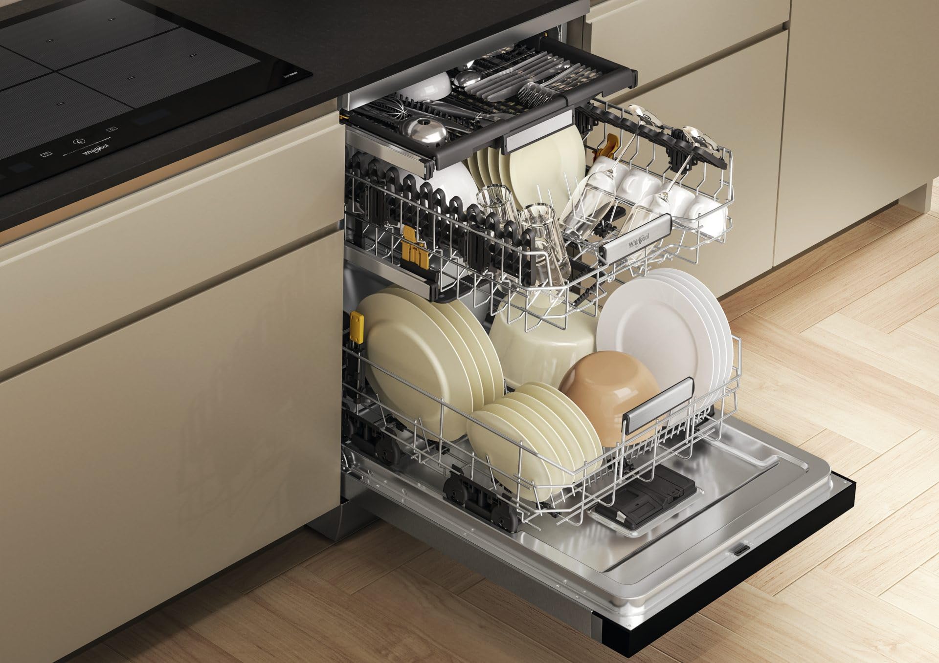 Whirlpool W7FHS51X Lave-vaisselle 60 cm MaxiSpace