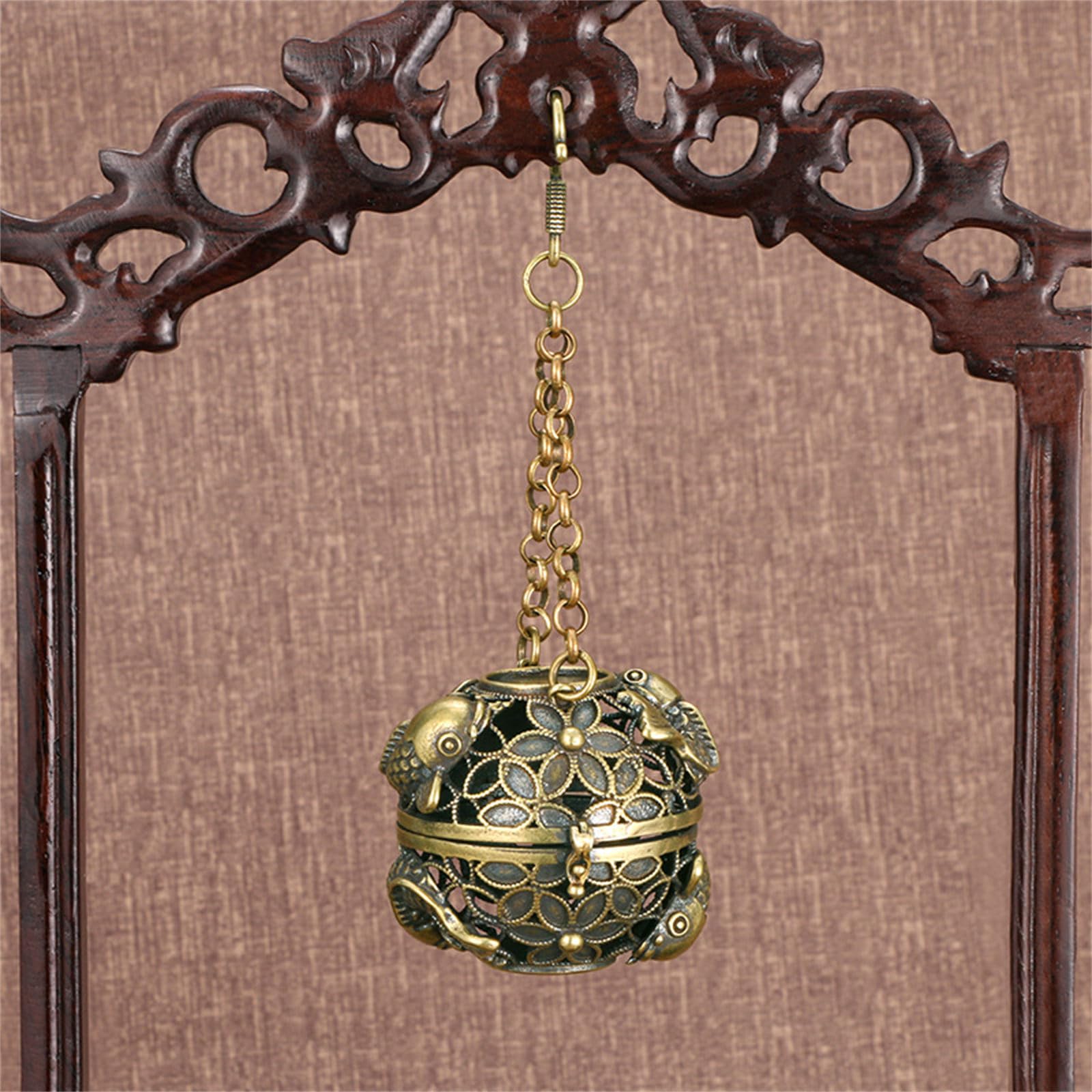 Diffusori di fragranze in Ottone Anticato for aromaterapia for Decorazioni for la casa, incensi Decorativi in ​​Ottone(C)