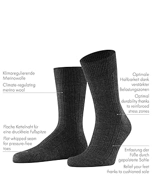 Calzini Lunghi FALKE Uomo In Lana - Termici, Antiodore, Rinforzati, Per Inverno E Montagna - Foto 3