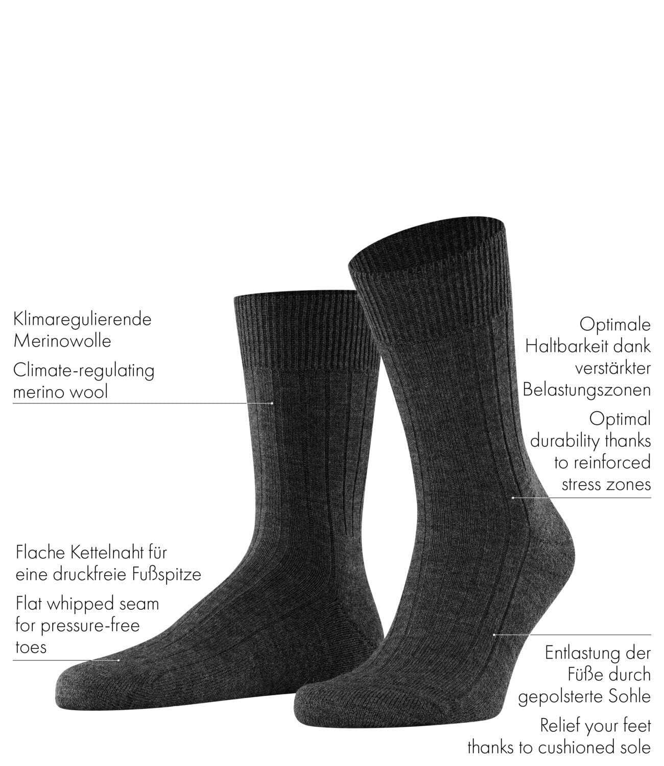 FALKE Herren Socken Teppich im Schuh 3er Pack