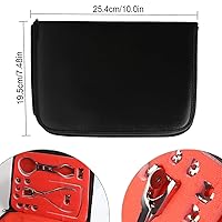 Vista 6 de Kit de presas de goma dental, herramientas de procedimiento dental de acero inoxidable, abrazaderas de presa, alicates de perforación, suministros