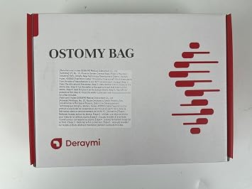 DERAYMI 10PCS Convex Stoma Bags, One-Piece15-45mm Can Be Cut Convex Chassis Colostomy Bags, Ostomy Supplies Stoma Care for Uneven Colostomy, Ileostomy, with Adjustable Ostomy Belt