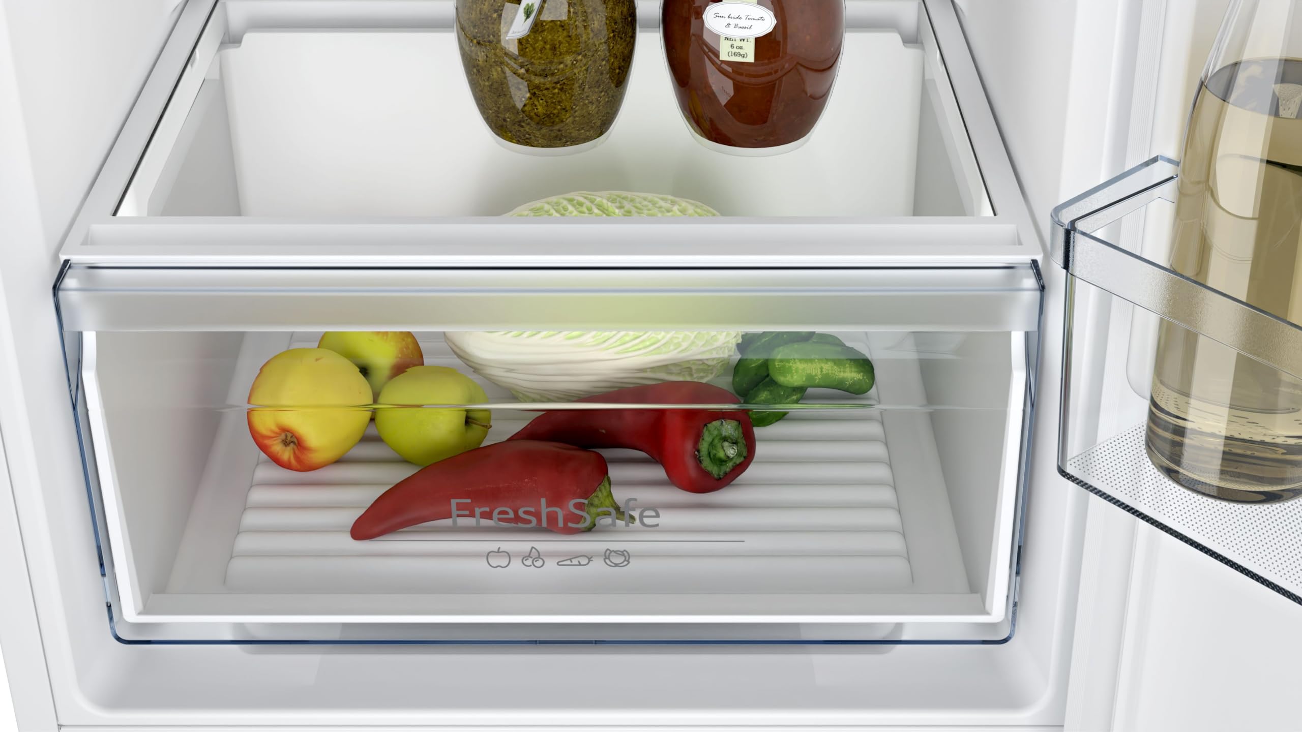 NEFF KI7861SE0, FreshSafe, Kühl-Gefrierkombination, 177,2x54,1cm, N30, Nutzinhalt gesamt: 260, 39 dB, Schleppscharnier, Kühlraum: 184, Gefrierraum: 76 Nutzinhalt