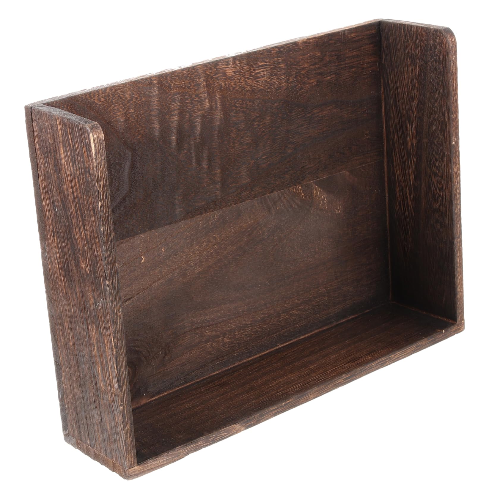 Organizador de Escritorio Apilable 1 Pieza de Madera Café