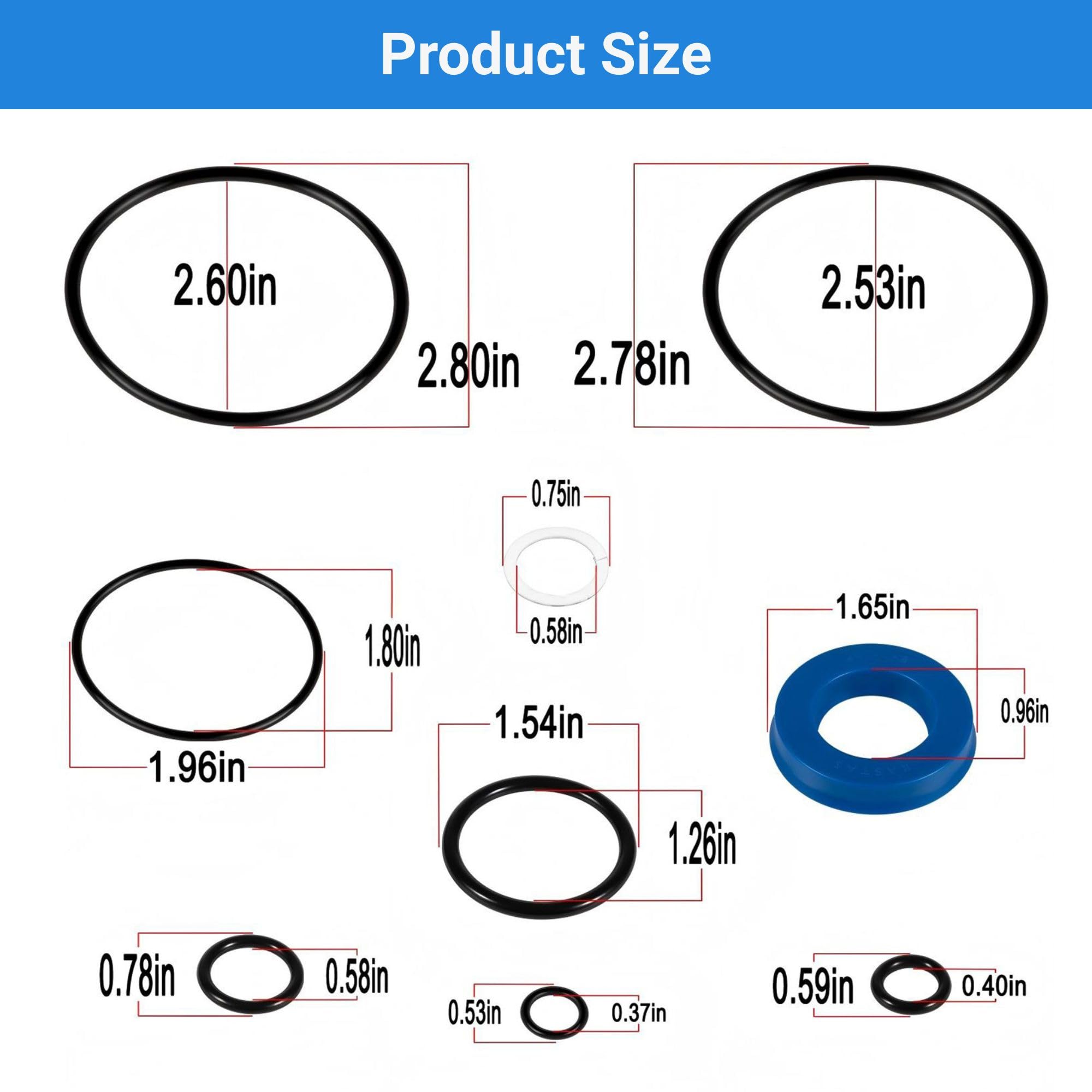 Amazon.com: 214.50136 Floor Jack Seal Replacement Kit with O-Ring
