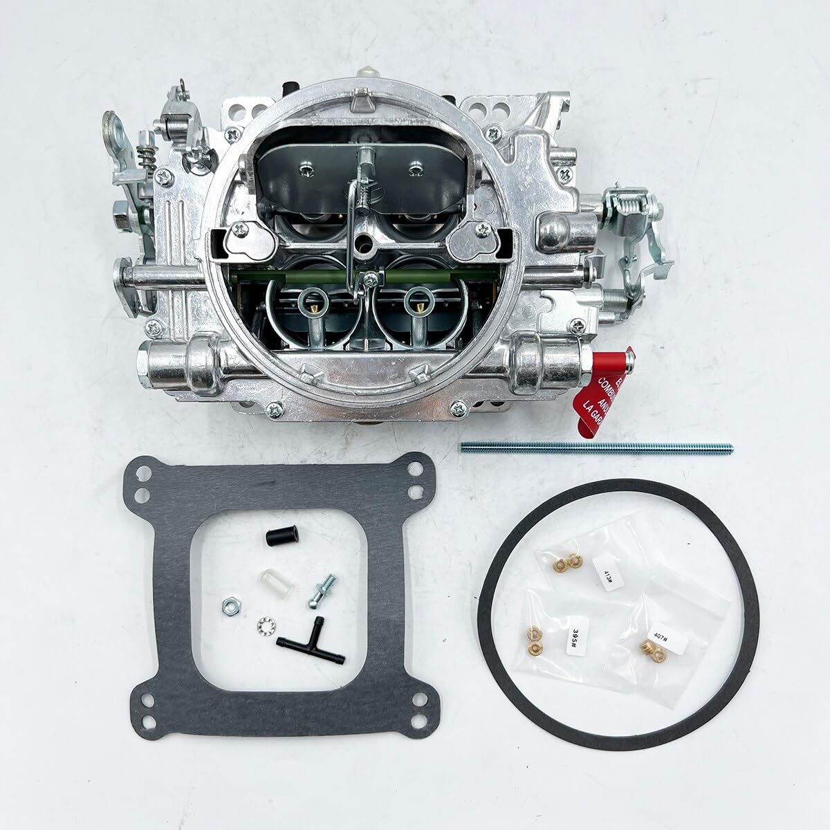 YANHAO Nowy gaźnik 1405 do Edelbrock Performer 600 CFM 4 barrel Carb W/ręczny dławik 1405-600