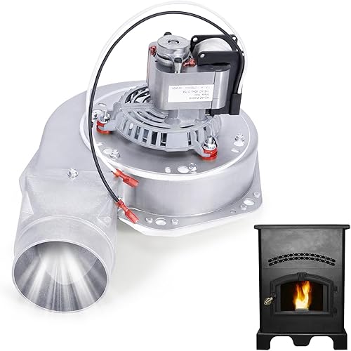 80473 Exhaust Blower Fit for US Stove & USSC, Ashley, King, Vogelzang, Breckwell Pellet Stoves Models American Harvest 6033 6035 6037 6039 6041, 5500 AP130, KP130, VG130, SP1002 Big E II, etc.