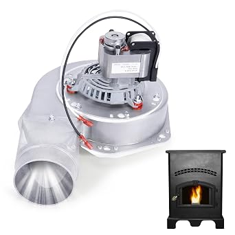 80473 Exhaust Blower Fit for US Stove & USSC, Ashley, King, Vogelzang, Breckwell Pellet Stoves Models American Harvest 6033 6035 6037 6039 6041, 5500 AP130, KP130, VG130, SP1002 Big E II, etc.