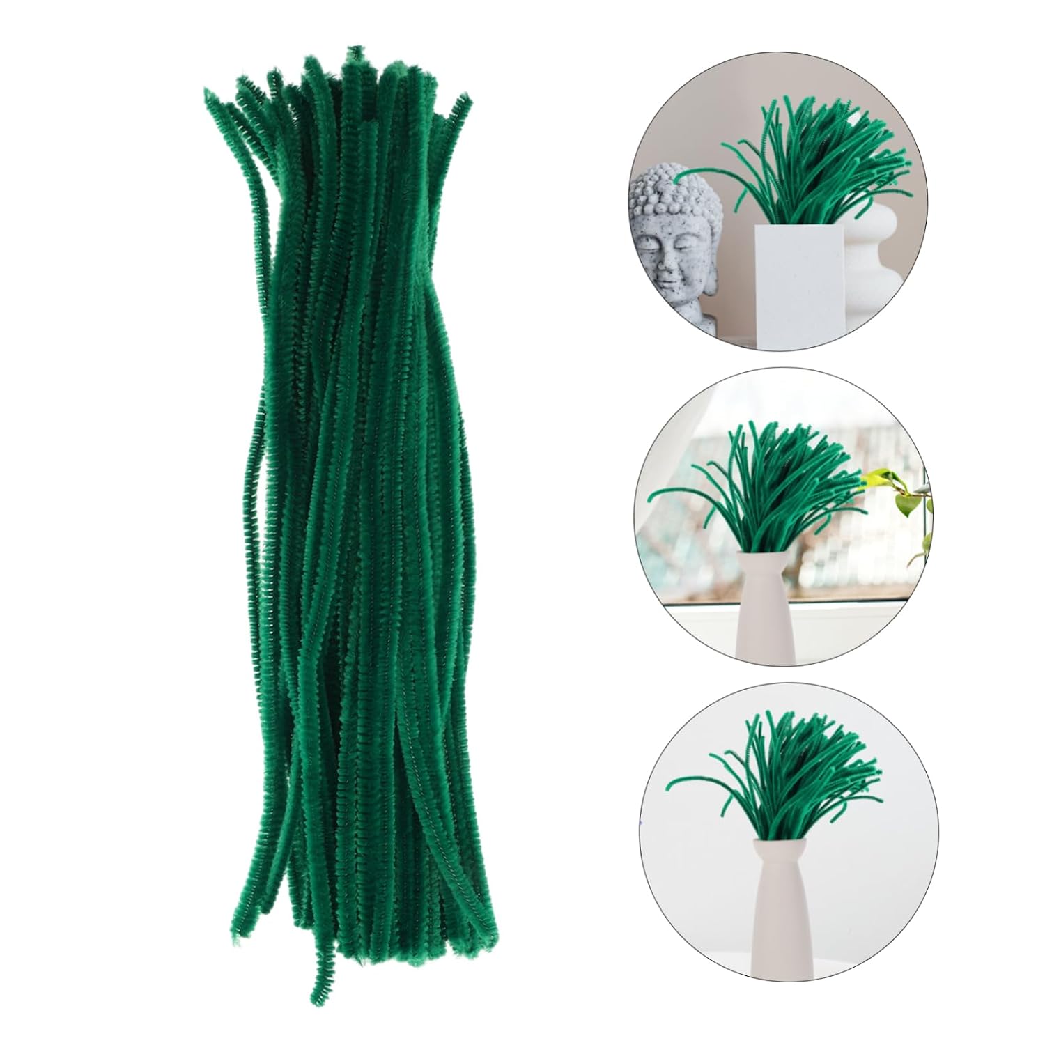 100pcs DIY Flower Supplies Floral Stem Wires Wire for Wreath Fake Floral Stems Decorative Flower Rod