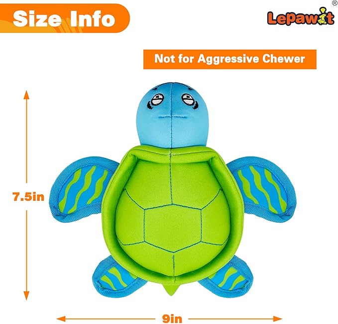 Juguete Flotante para Perros con Chirrido, Tortuga miniatura 6