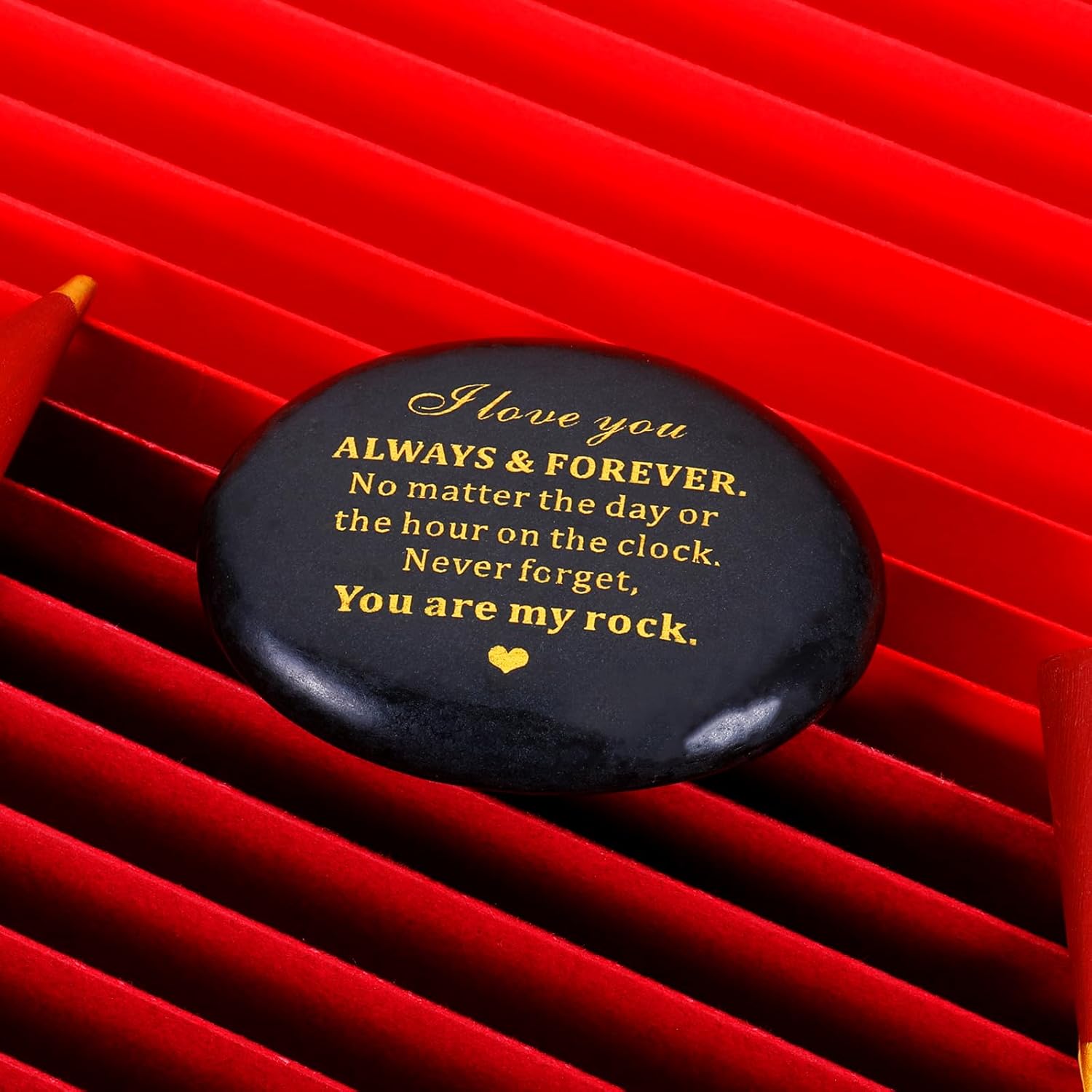 Anniversary Valentines Day Gifts for Him Her You are My Rock Anniversary Keepsake National Boyfriend Day Gifts Wedding Gift for Men Women Husband Wife Christmas Engagement Gift for Couples - Image 5