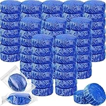 Automatic Flush Toilet Bowl Cleaner Tablets, Bathroom Tank Cleaner, Powerful Cleaning Ball Toilet Blue Deep Clean Bubbles, Mild Scent, Long-Lasting Fresh Air No Pungent Odor (pack of 10)