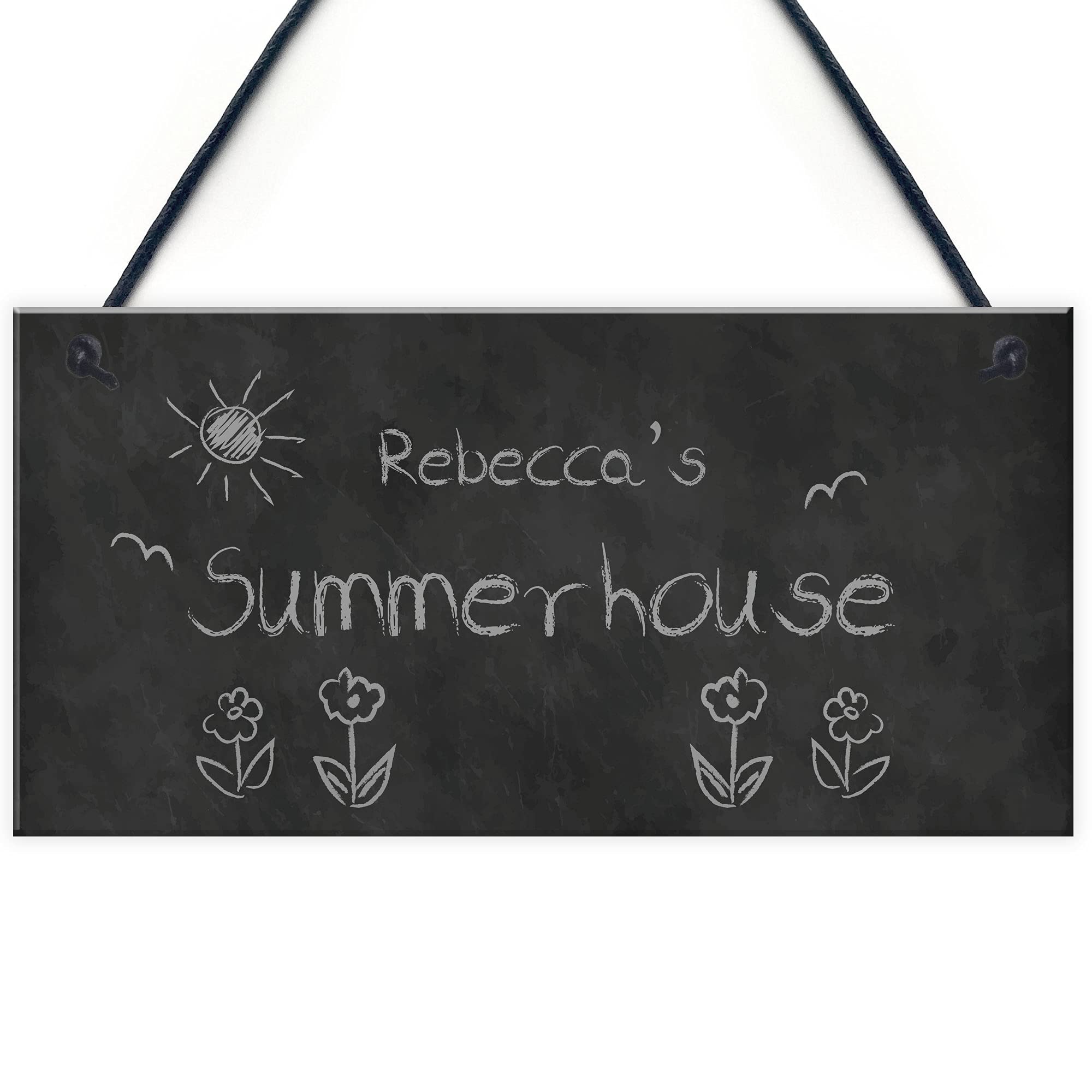 Shabby Chic Garden Sign PERSONALISED Sumerhouse Shed Sign Home Decor