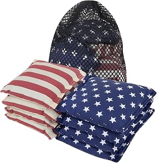 GSE Weather Resistant Cornhole Bean Bags for Toss Game, 8 Pack, 6" x 6"