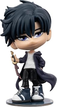 Total Anime Sung Jinwoo Kawaii - 4-Inch Scale Articulated Mini-Figure with Display Base