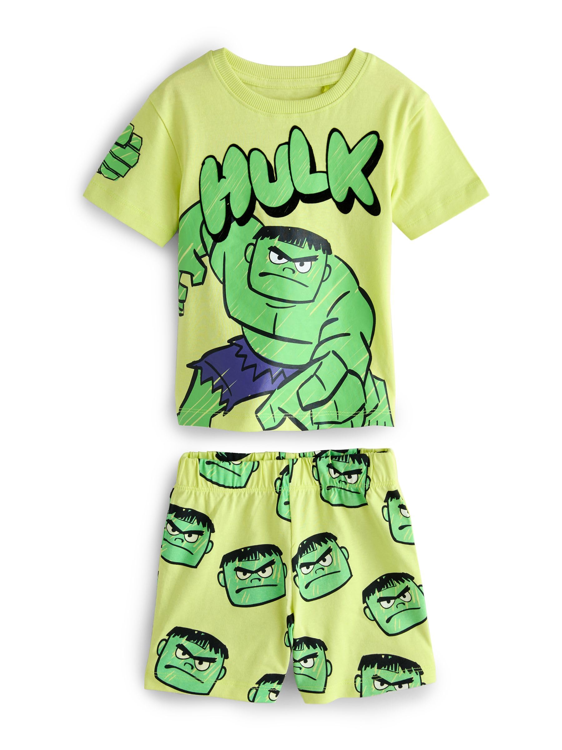 NEXT Jungen 3er-Pack Kurze Schlafanzüge, Marvel