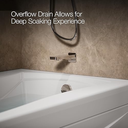 Miniatura 5 de Mariposa 72.0 in x 36.0 in baño con delantal integral, brida integral y drenaje a la derecha