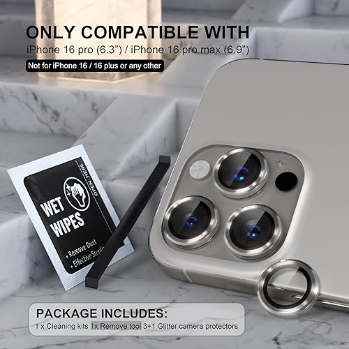 Miniatura 426 de Choiche Protector de lente de cámara compatible con iPhone 14 Pro/iPhone 14 Pro Max, protector de pantalla de vidrio templado 9H, accesorios