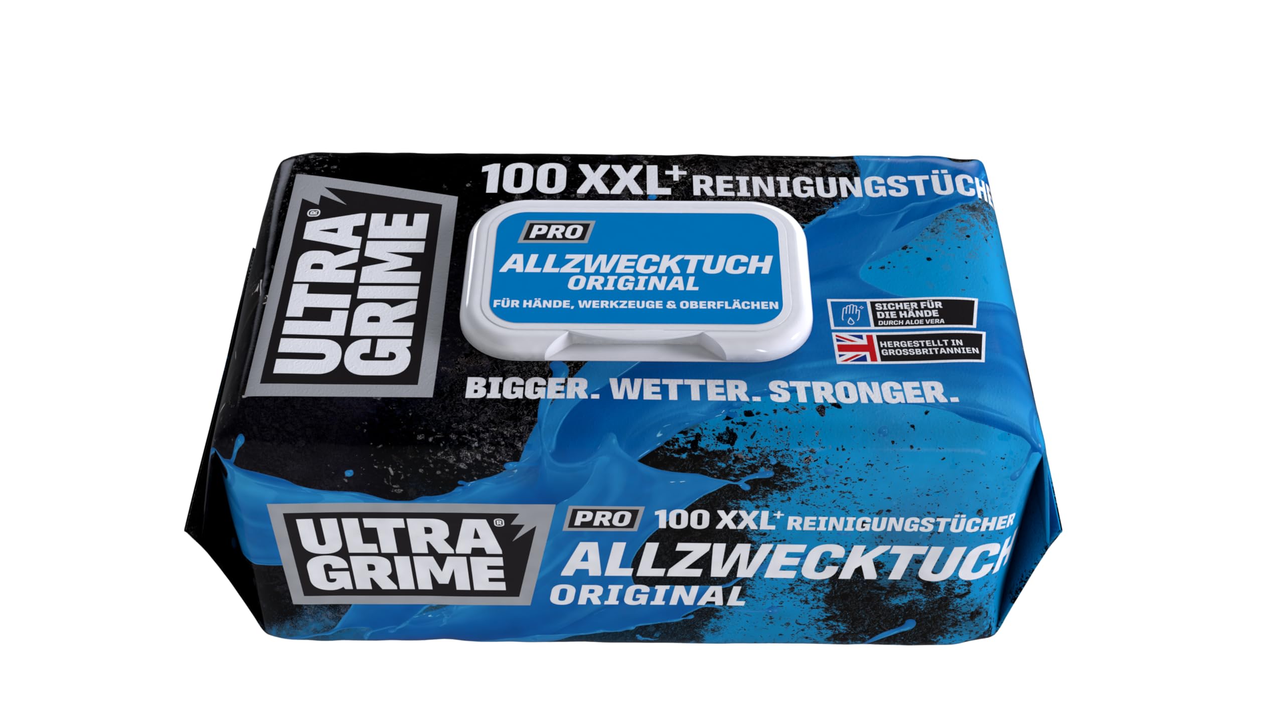 Multi-Clean Reinigungstücher 100 Stück - Industrielle Feuchttücher Gegen Fett & Farbe