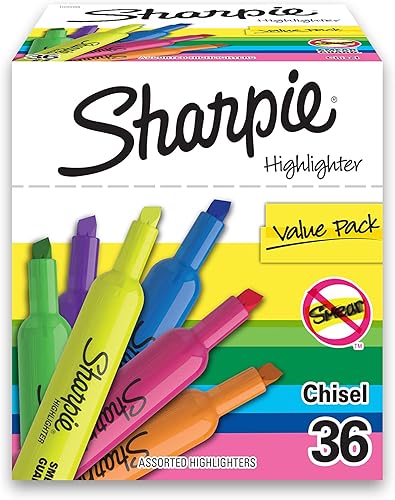 Miniatura 2 de SHARPIE Resaltadores de tanque, punta de cincel y marcadores permanentes SHARPIE, punta ultrafina, marcadores permanentes de tamaño King negro y