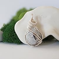 Vista 61 de NEW Designs by Nature Gems Handmade Fire Opal Necklace, October Birthstone Jewelry, With 24 Inch Silver Plated Chain, With a Gift Box, Handmade in