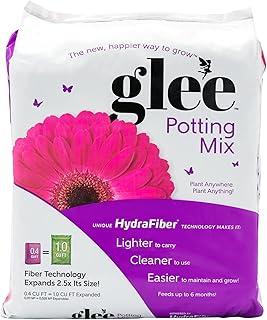 Glee Potting Mix - Lighter Potting Soil and Bigger Plants for Indoor and Outdoor Growing | Expands to 25 qt. from 0.4 to 1...