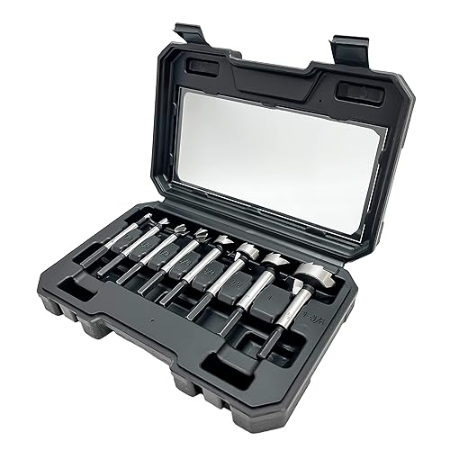 Forstner - Juego de 8 brocas hexagonales para madera, con vástago de varios lados