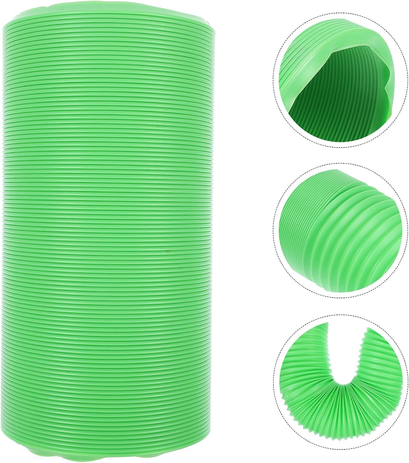 UPKOCH Flexible Hamster Tunnel Tube, Foldable Green Plastic Cage Accessory for Small Animals, Exercise and Hideout Tunnel for Hamsters, Ferrets, and Gerbils