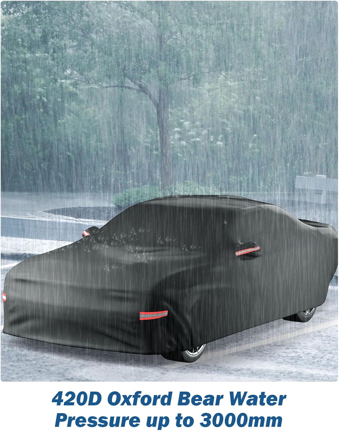 JOYTUTUS Car Cover Compatible with 2008-2026 Challenger R/T SRT T/A SXT Hellcat Scat Pack Widebody 2011-2026 Charger, Soft Cotton Inner Waterproof Outdoor Indoor Cover