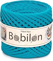 Vista 18 de Hilo de camiseta – 0.197-0.276 in – Cinta de punto para ganchillo, tejido, macramé, manualidades – 328.1 ft / 110 yardas – Hilo de algodón