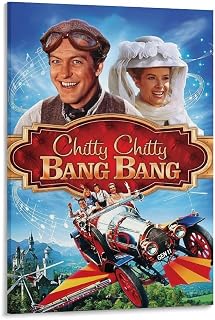 Chitty Chitty Bang Bang Movie Poster 1 Canvas Painting for Living Room Bedroom Decor 24x36inch(60x90cm) Frame-style