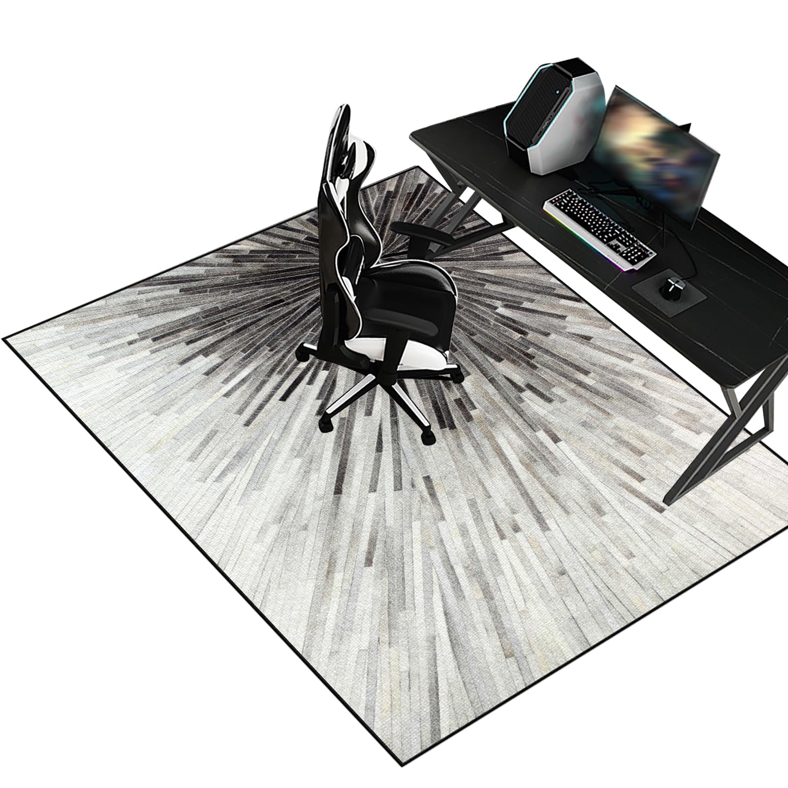 Fzamudng Heavy Duty Office Gaming Chair Mats for Carpeted and Hardwood Floor Desk Chair Mat Carpet Protector Chair Mat for Home and Office Hard-Floor Chair Mats Floor Mat for Office Chair 70 x 90 cm